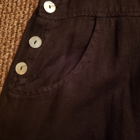 Focus Linen Overall Jumper Dress Made in USA Small - Picture 6 of 8